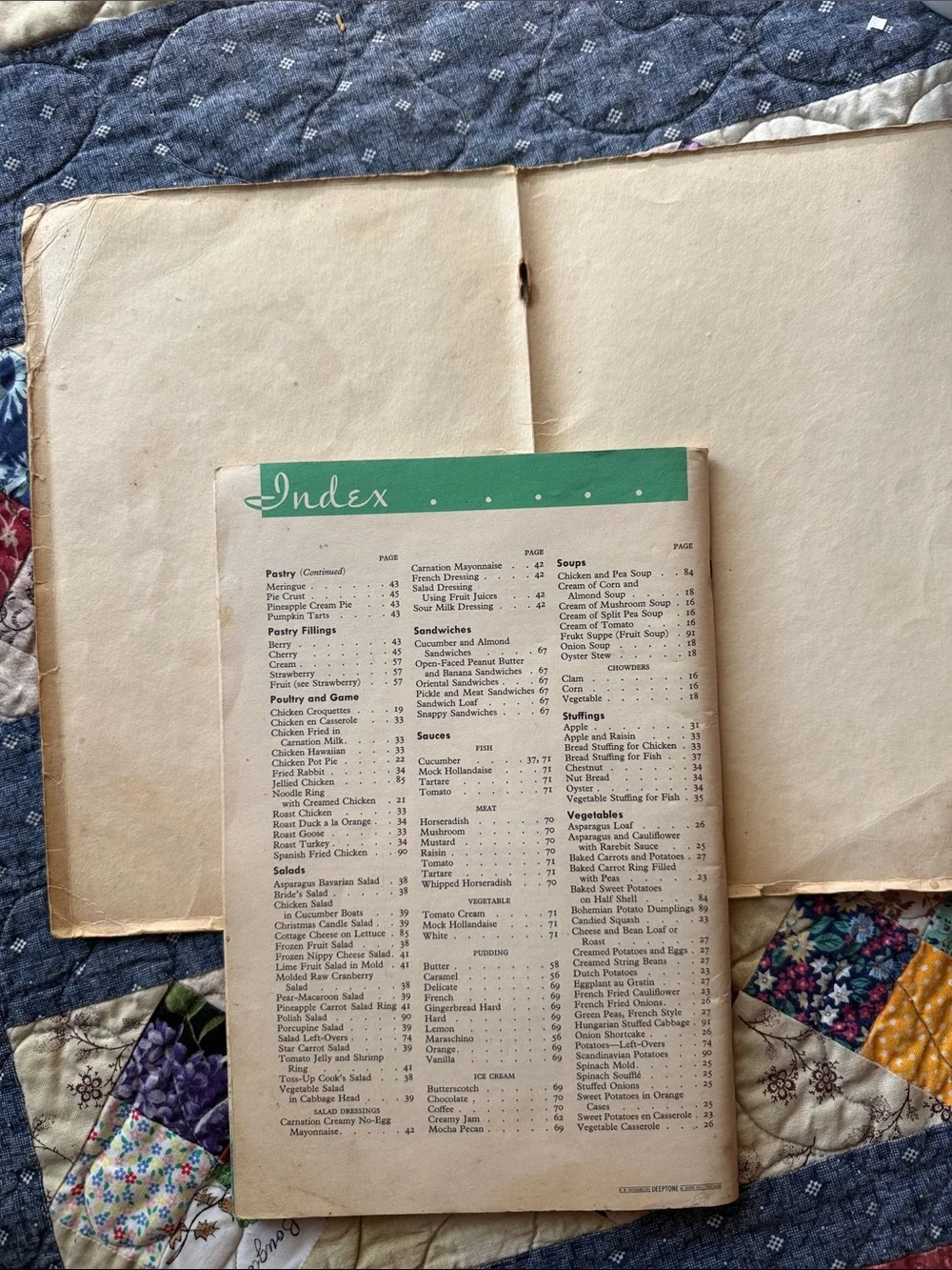 Vintage 1938 Carnation Cook Book Mary Blake 3rd Edition Illustrated Recipes